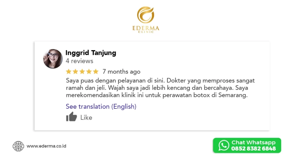 Testimoni Klinik Suntik Botox di Semarang